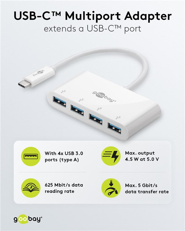 4-Port USB-C™ Multiport-Adapter