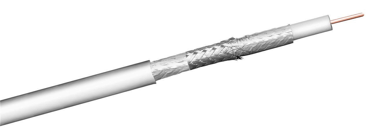 110 dB SAT coaxial cable, 3x shielded, Cu inner conductor