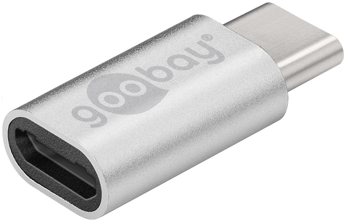 Adapter USB-C™ auf USB 2.0 Micro-B, silber
