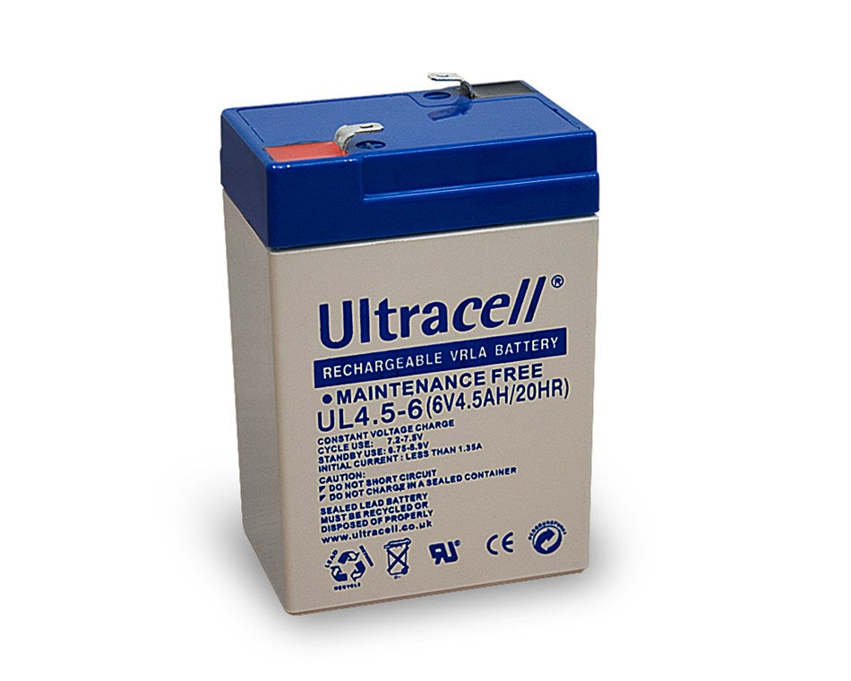 Lead battery 6 V, 4.5 Ah (UL4.5-6)