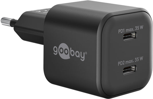Twin Power Set 2x USB-C™-Ladegeräte (35 W), 2x USB-C™-Kabel