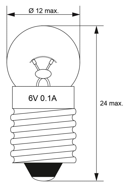 Taschenlampen-Kugel, 0,6 W