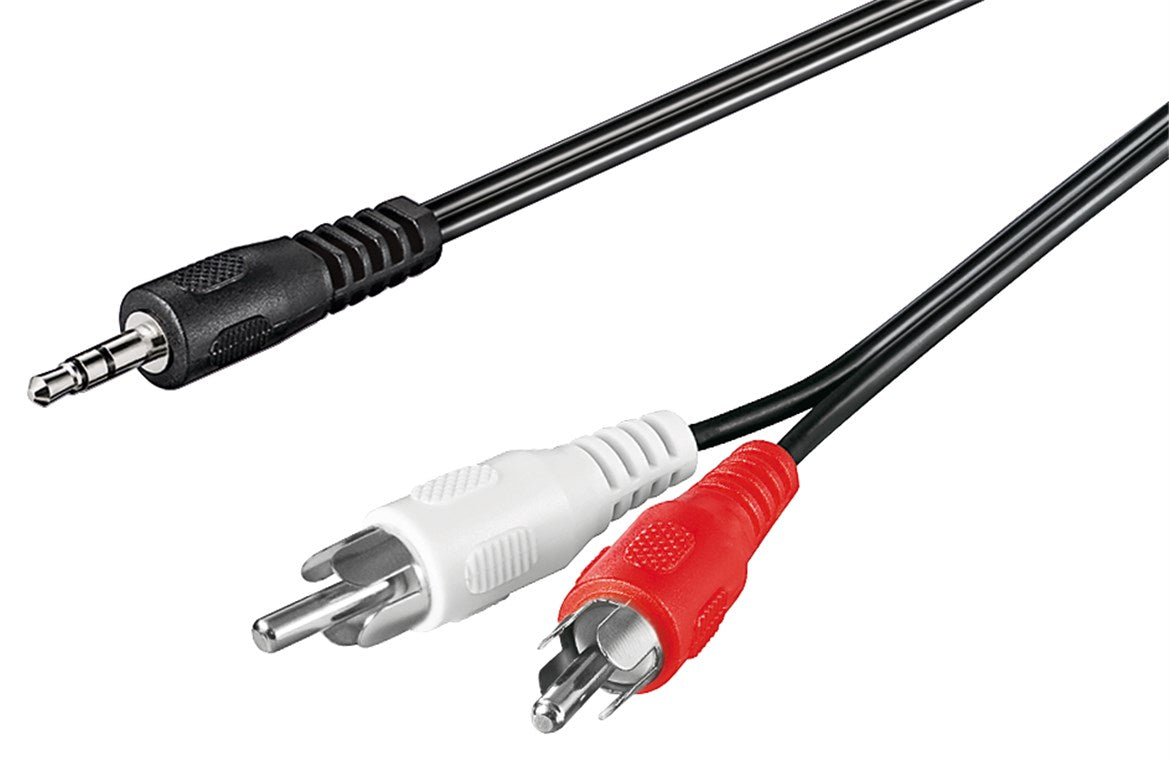 Audio adapter cable AUX, 3.5 mm jack to stereo RCA plug