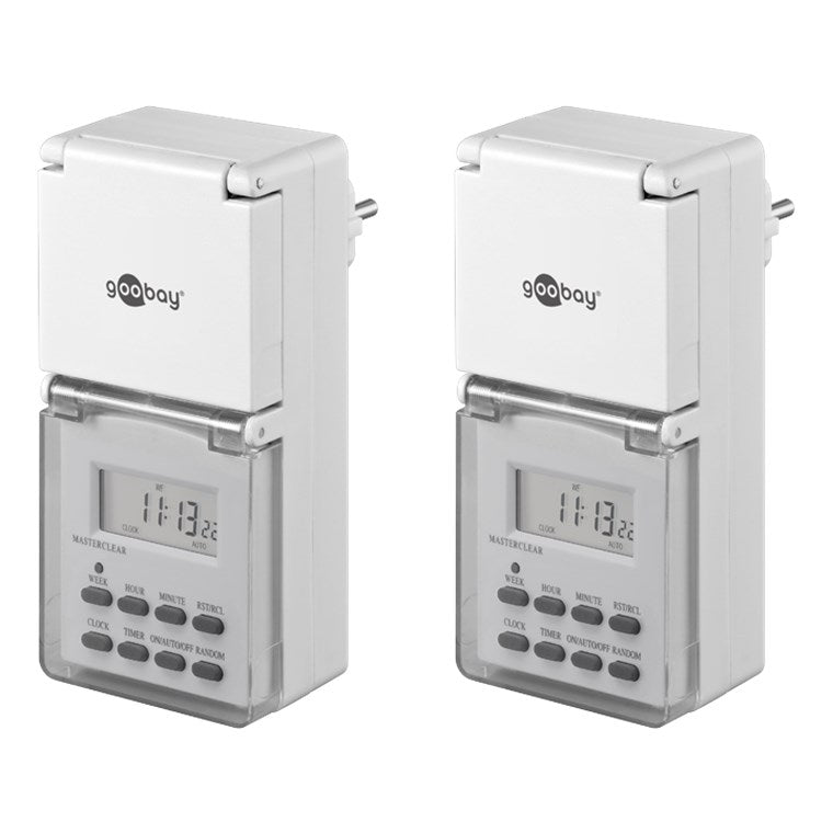 Set of 2, digital timer IP44