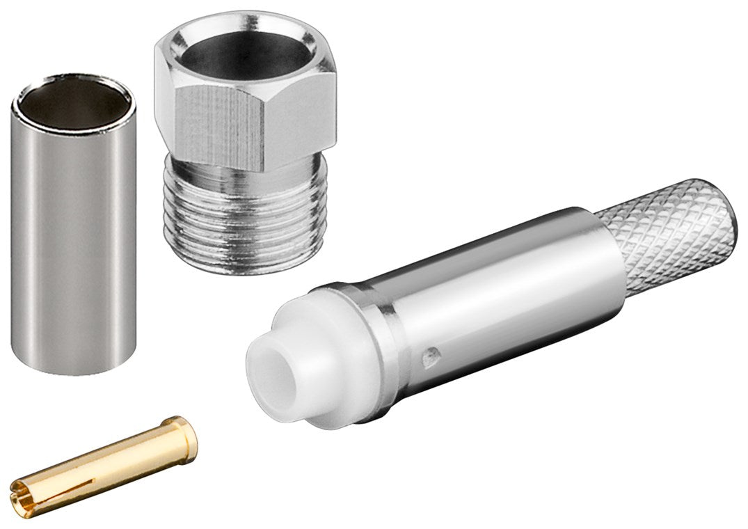 FME socket crimp for RG 58/U