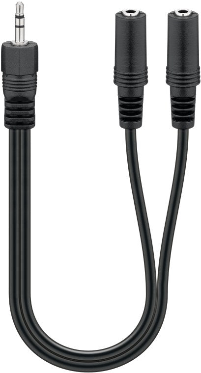 Audio Y adapter cable (3.5 mm stereo)