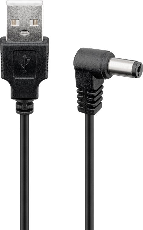 USB-DC cable 5.5 x 2.5 mm, 1 m