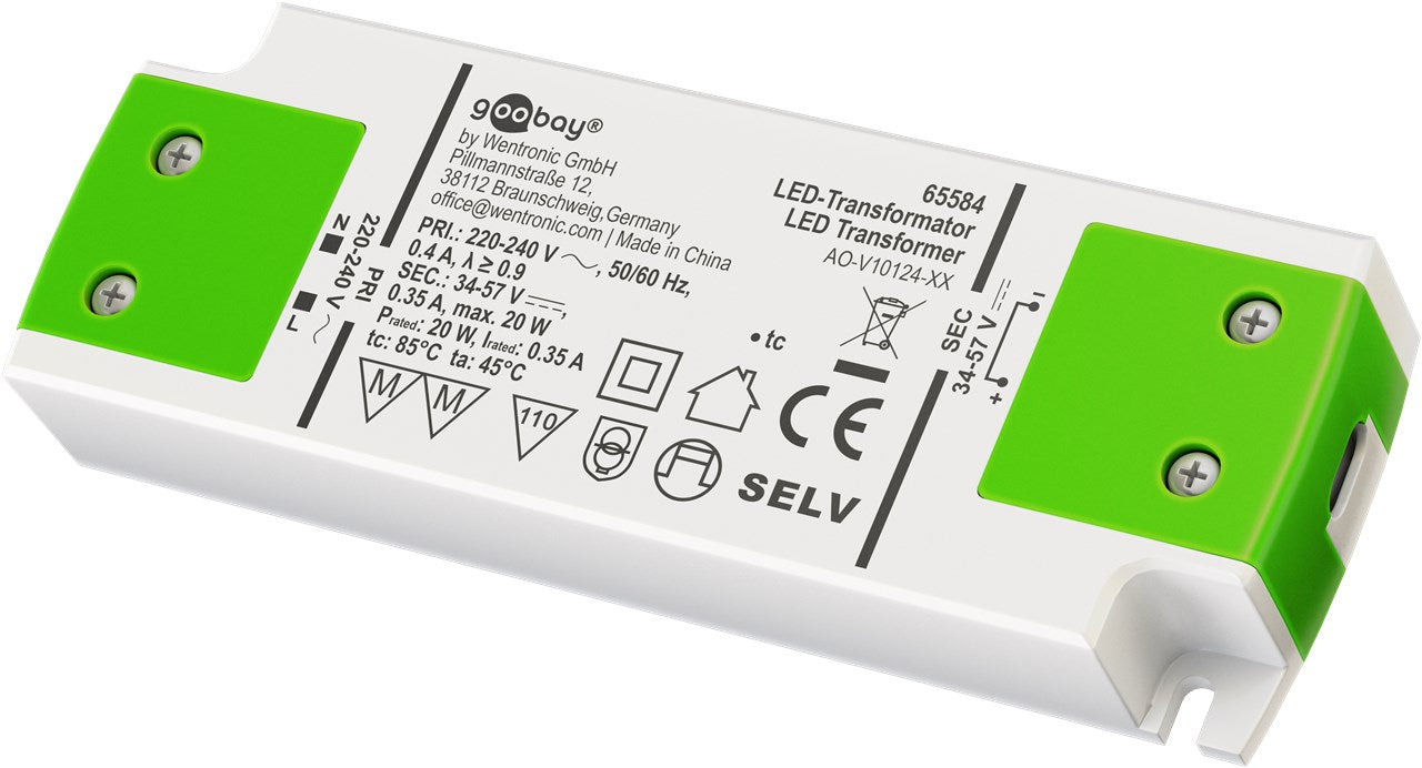 LED constant current transformer 350 mA/20 W