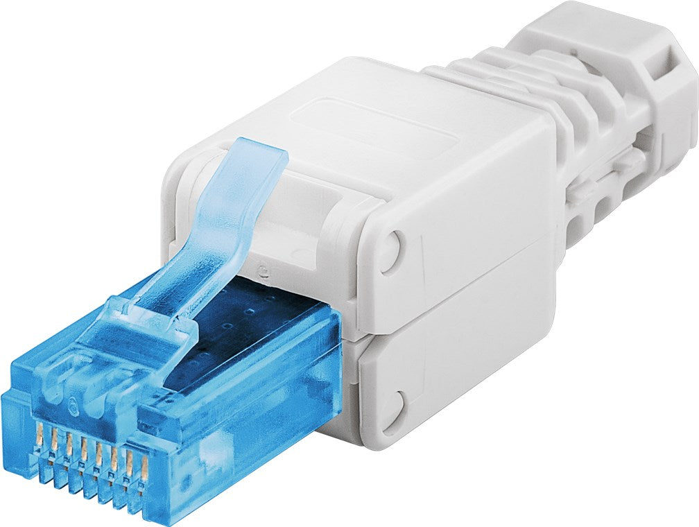 Tool-free RJ45 connector CAT 6A UTP unshielded