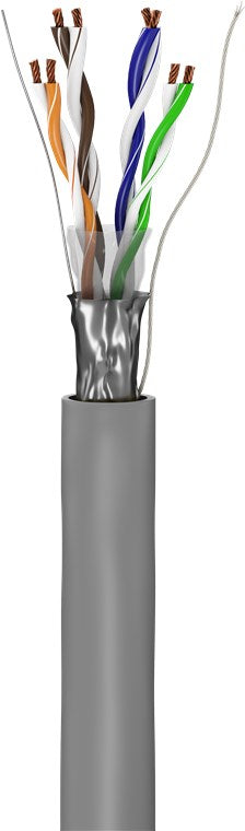 CAT 5e Netzwerkkabel, F/UTP, grau