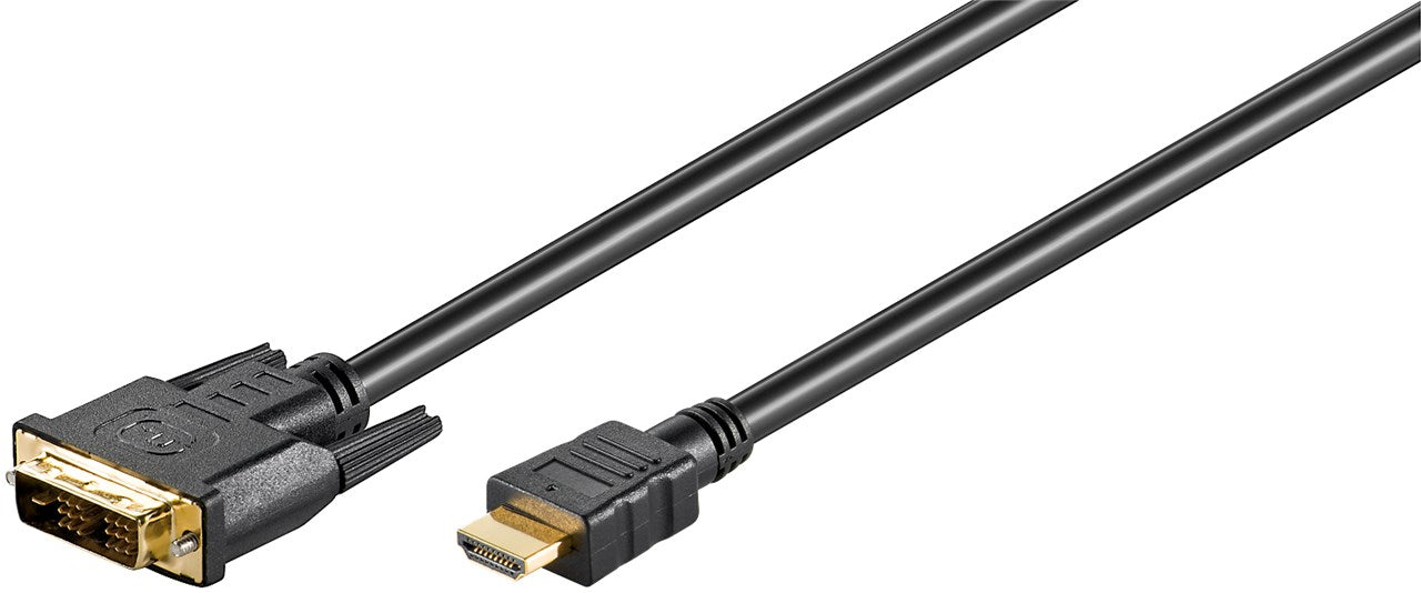 DVI-D/HDMI™ cable, gold-plated