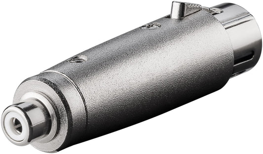 XLR adapter, RCA female to XLR female