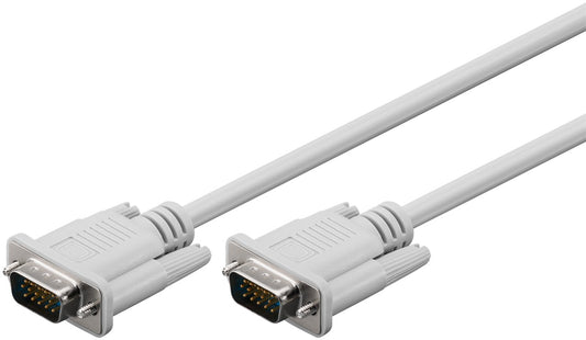 VGA monitor cable, nickel-plated