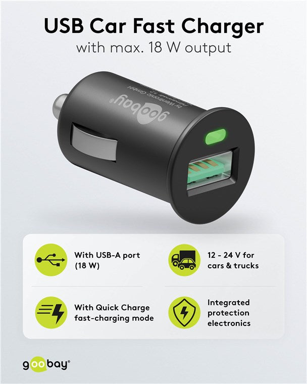 Quick Charge USB Car Fast Charger (18W)