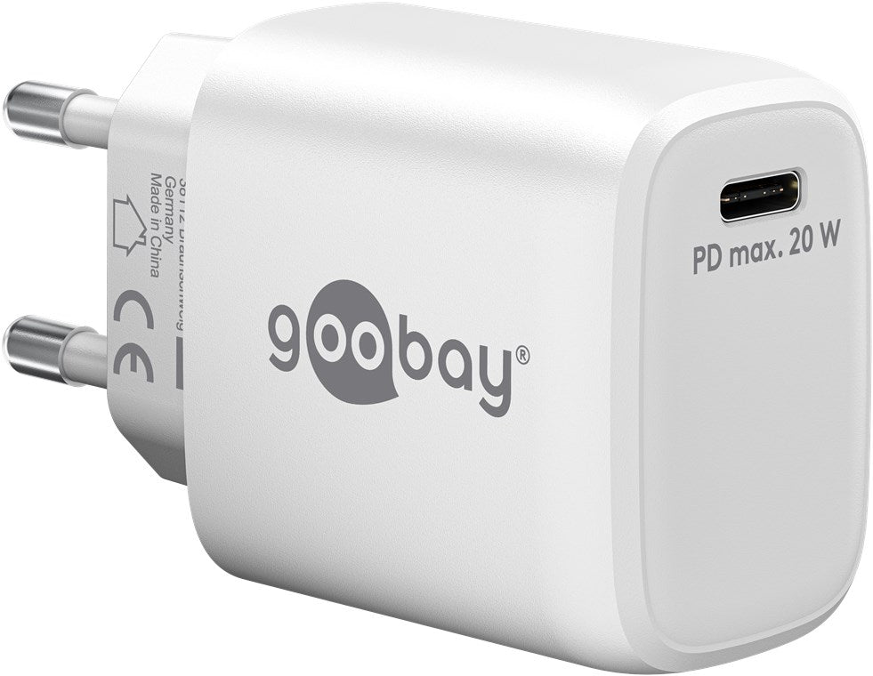 USB-C™ PD GaN Schnellladegerät (20 W) weiß