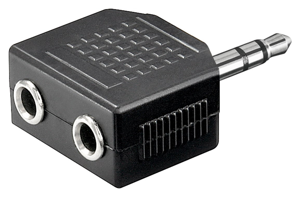 Headphone adapter AUX, jack 3.5 mm 1 to 2