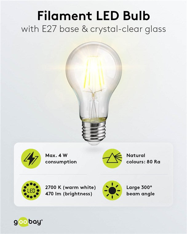 Filament-LED-Birne, 4 W