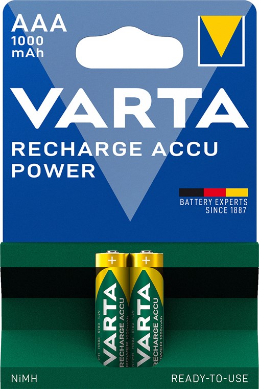 AAA (Micro)/HR03 (5703) battery - 1000 mAh, 2 pcs. blister