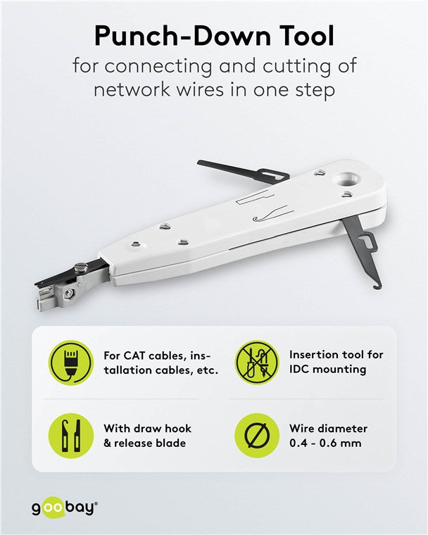 Anlegewerkzeug für CAT-Kabel, LSA