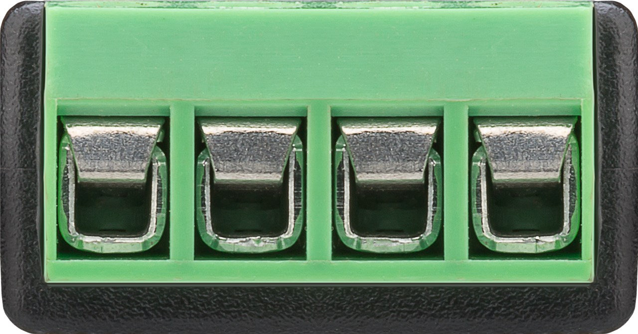 Terminal bloğu 4 pinli > jak 3,5 mm fiş (4 pinli, stereo)