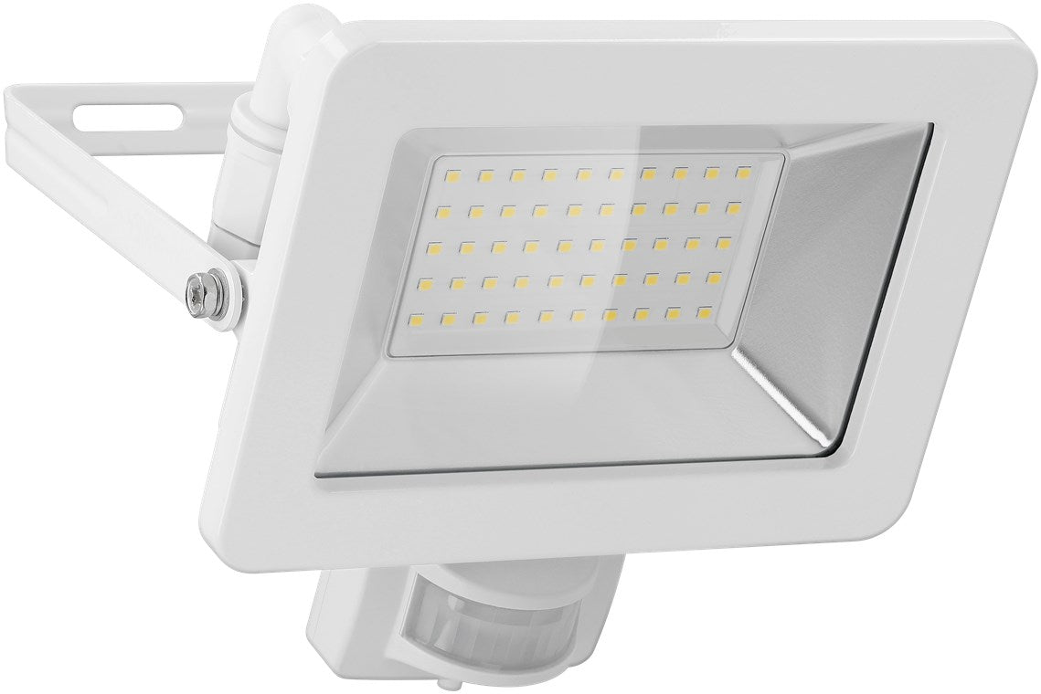 LED outdoor spotlight, 50 W, with motion detector