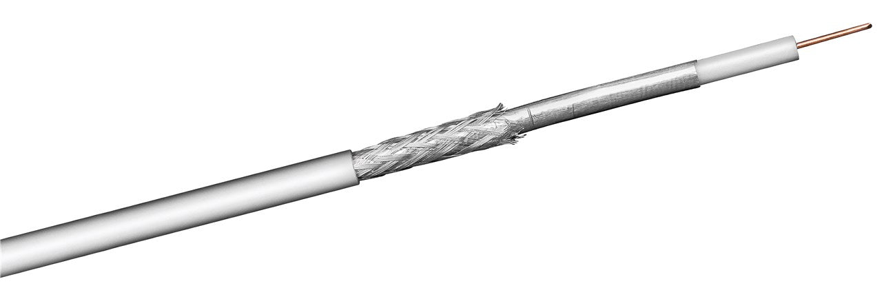 100 dB SAT coaxial cable, double shielded, CCS