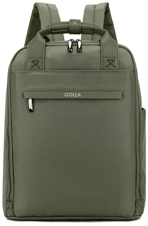 Set aus Rucksack und Laptop-Sleeve 14 Zoll, grün