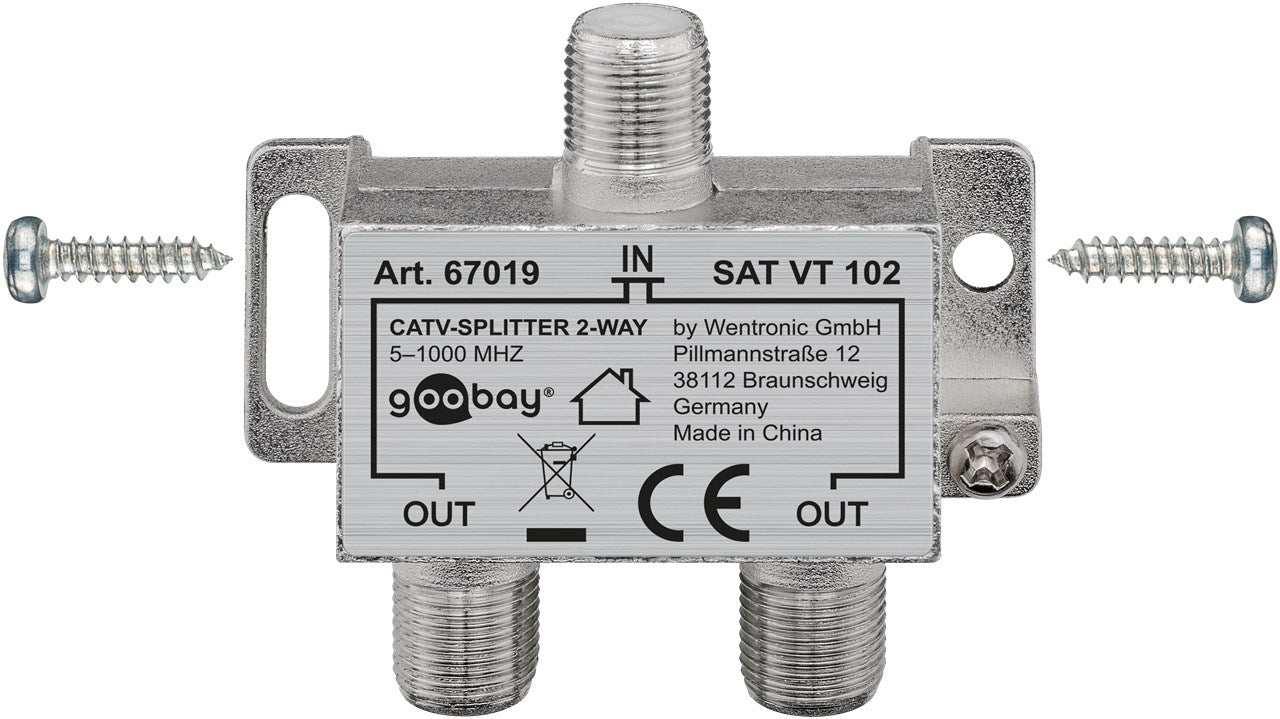 BK-Verteiler, 2 Ausgänge
