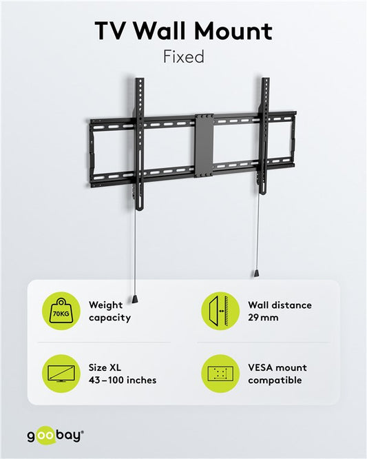 TV-Wandhalterung Basic FIXED (XL)