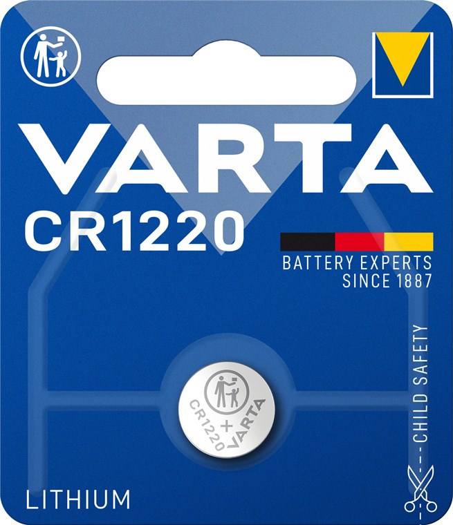 CR1220 (6220) battery, 1 piece blister