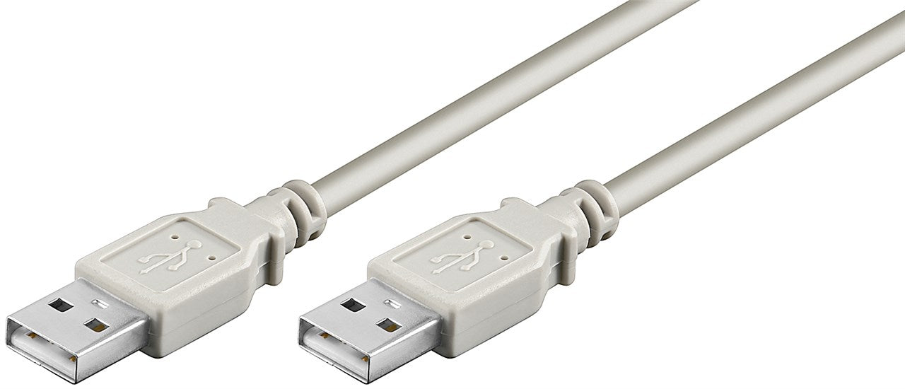 USB-A-Kabel, 3 m, grau