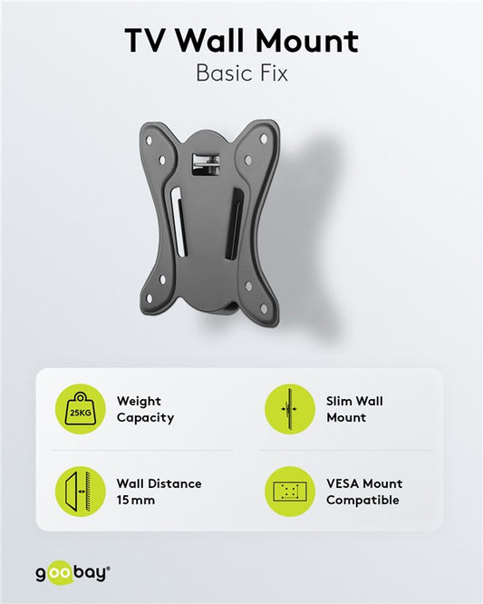 TV-Wandhalterung Basic FIXED (Größe S)