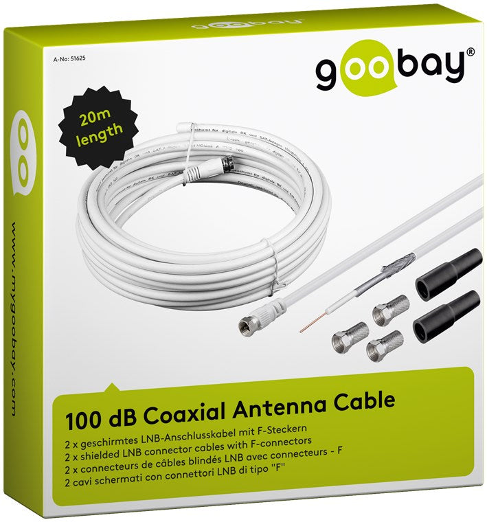 100dB Coax Antenna Cable Set