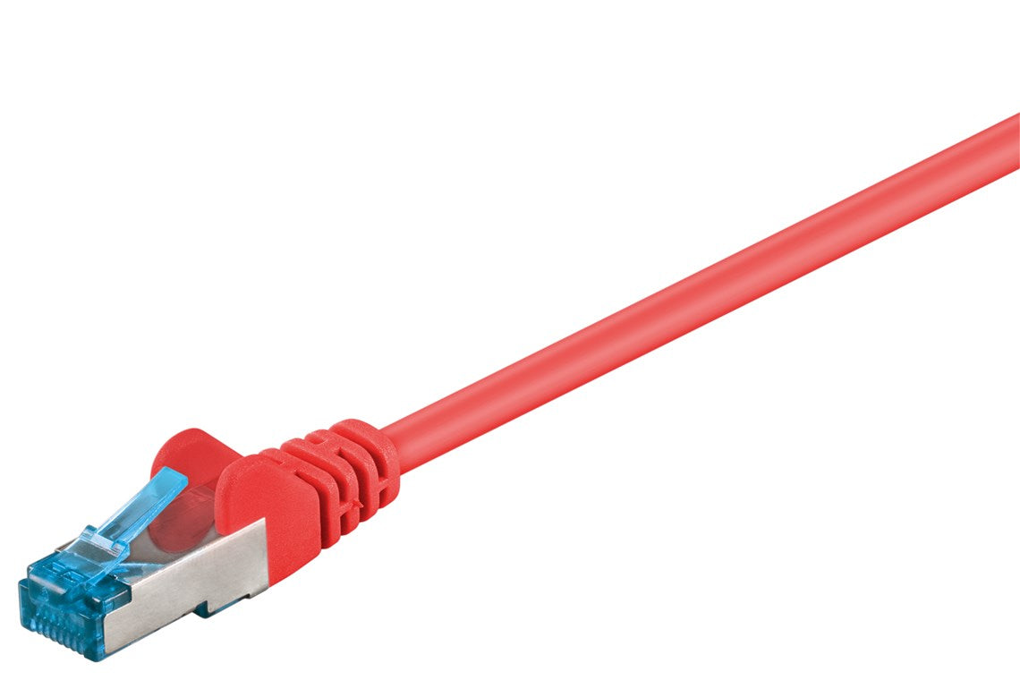 CAT 6A yama kablosu, S/FTP (PiMF), kırmızı