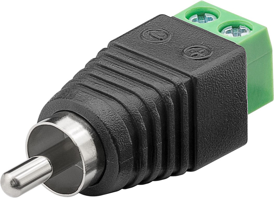 Terminal block 2-pin > RCA plug