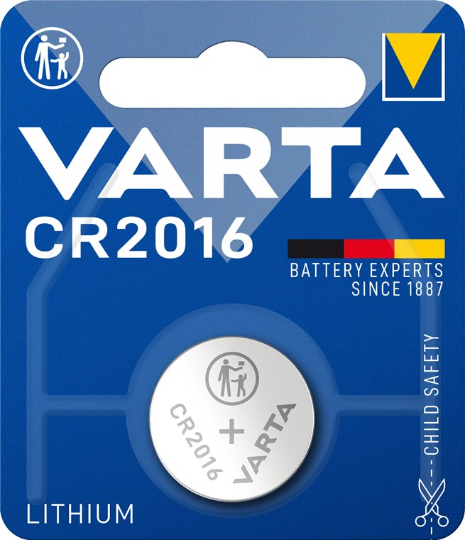 CR2016 (6016) battery, 1 piece blister