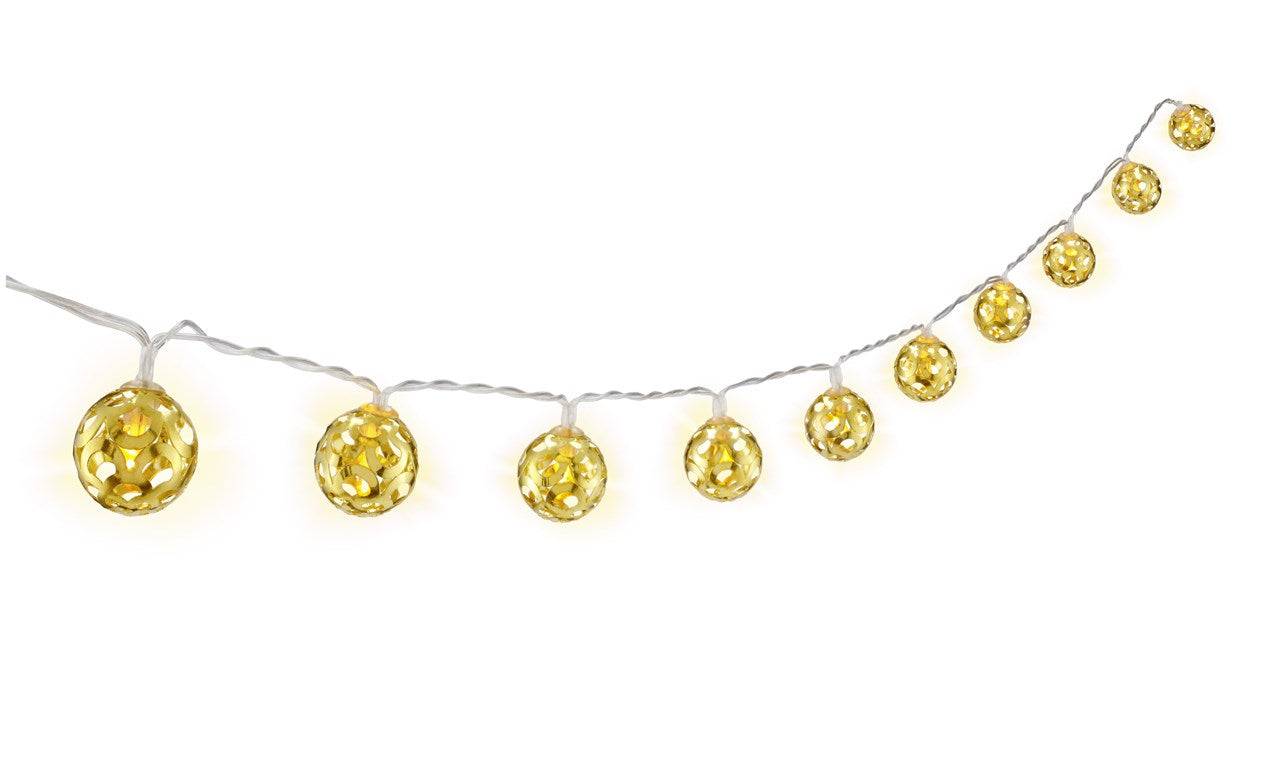 10 LED fairy lights "Ornaments"