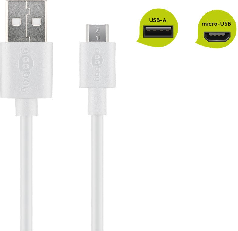 Micro-USB charging and synchronization cable