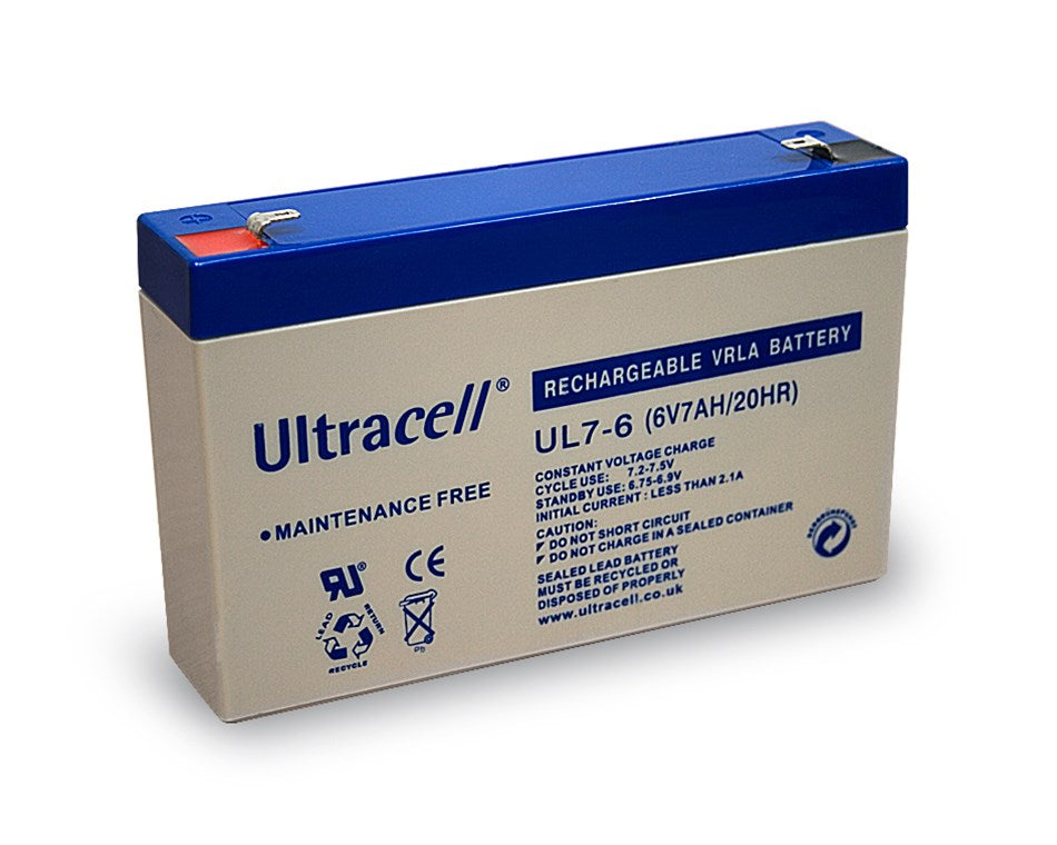 Kurşun akü 6 V, 7 Ah (UL7-6)