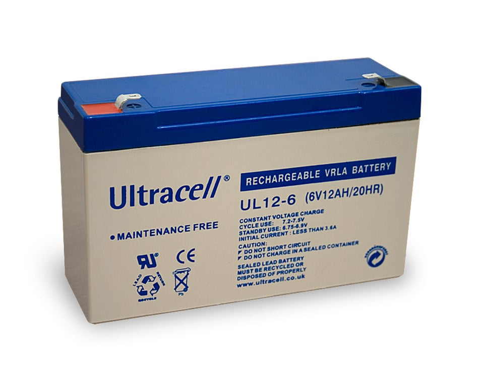 Kurşun akü 6 V, 12 Ah (UL12-6)