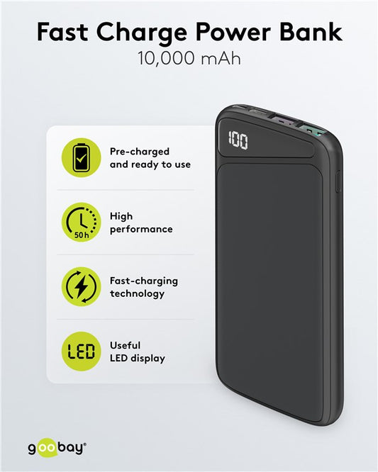 Schnelllade-Powerbank 10.000 mAh mit Power Delivery