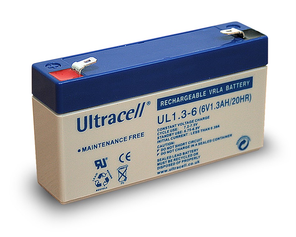 Lead battery 6 V, 1.3 Ah (UL1.3-6)