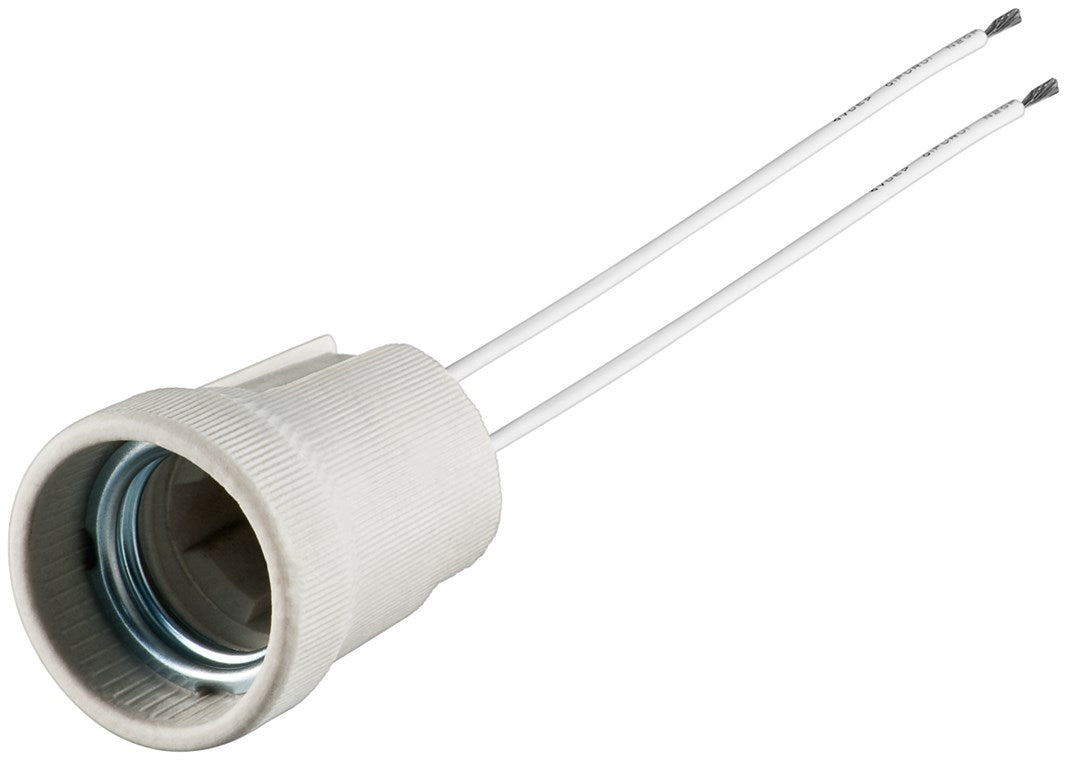 E27 lamp holder with twin strands
