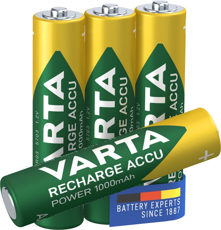 AAA (Micro)/HR03 (5703) battery - 1000 mAh, 4 pcs. blister