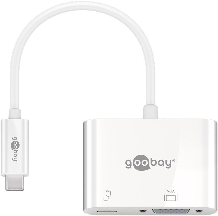 USB-C™ adapter VGA, PD, white