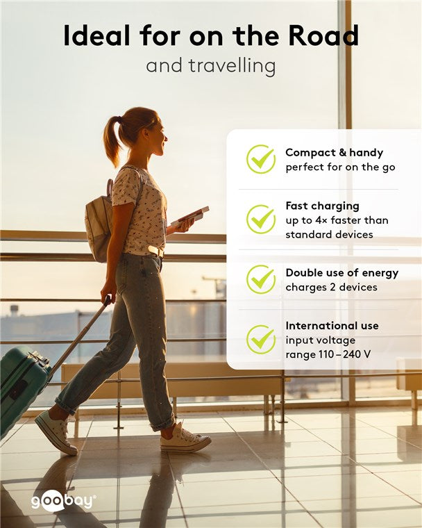 USB-C™ PD Dual-Schnellladegerät (36 W) schwarz