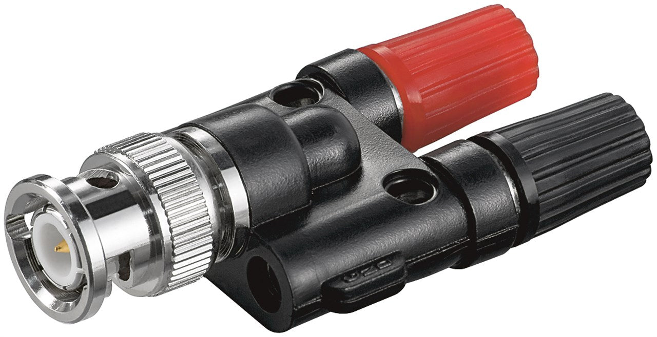 BNC connector > 2x 4mm banana socket