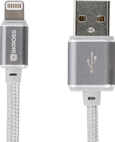 Charge'n Sync Lightning Connector - Steel Line, white