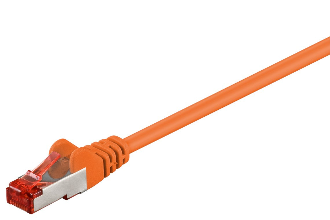 CAT 6 patch cable, S/FTP (PiMF), orange
