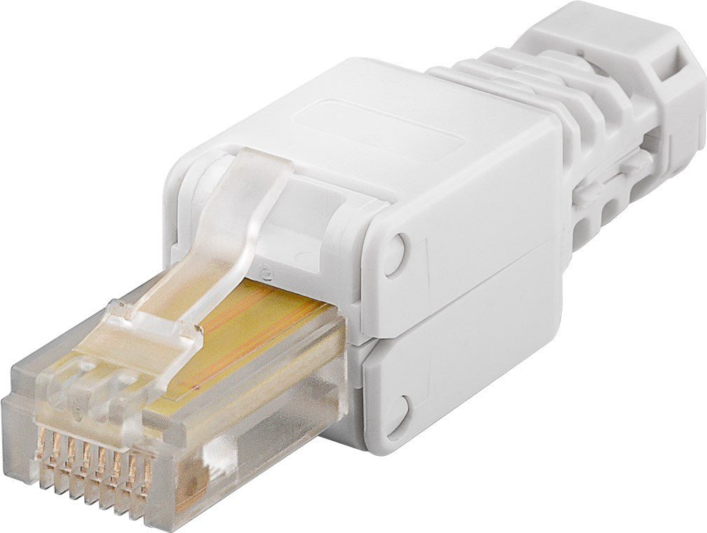 Tool-free RJ45 connector CAT 5e UTP unshielded